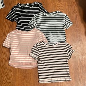 Women’s striped shirt set